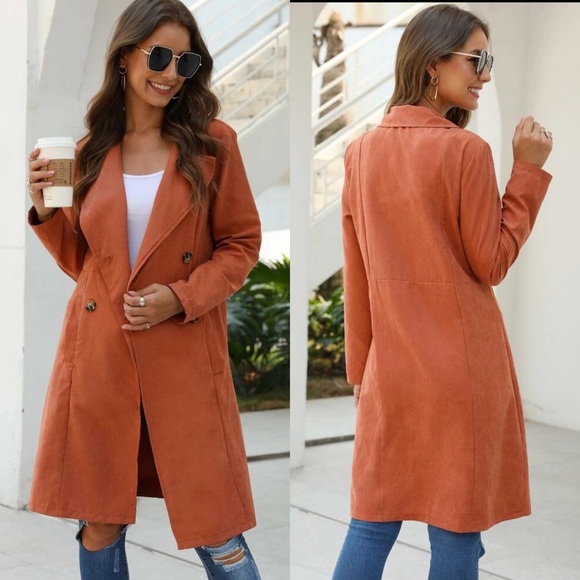 Waterfall Style Jacket Rust - Picture 2 of 3